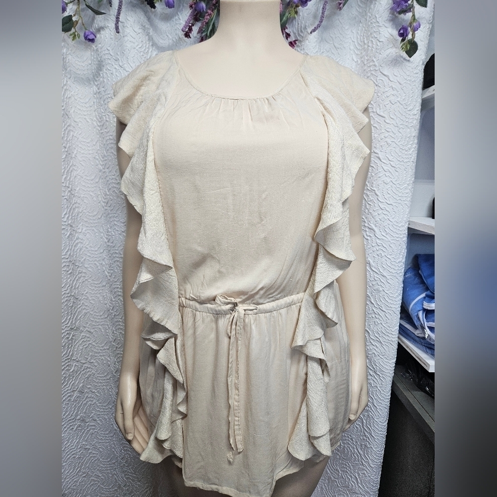 Mystree Cream Satin Top
